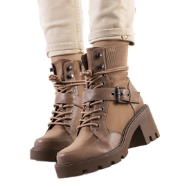 PA1 Scarpe col tacco Messina marroni beige