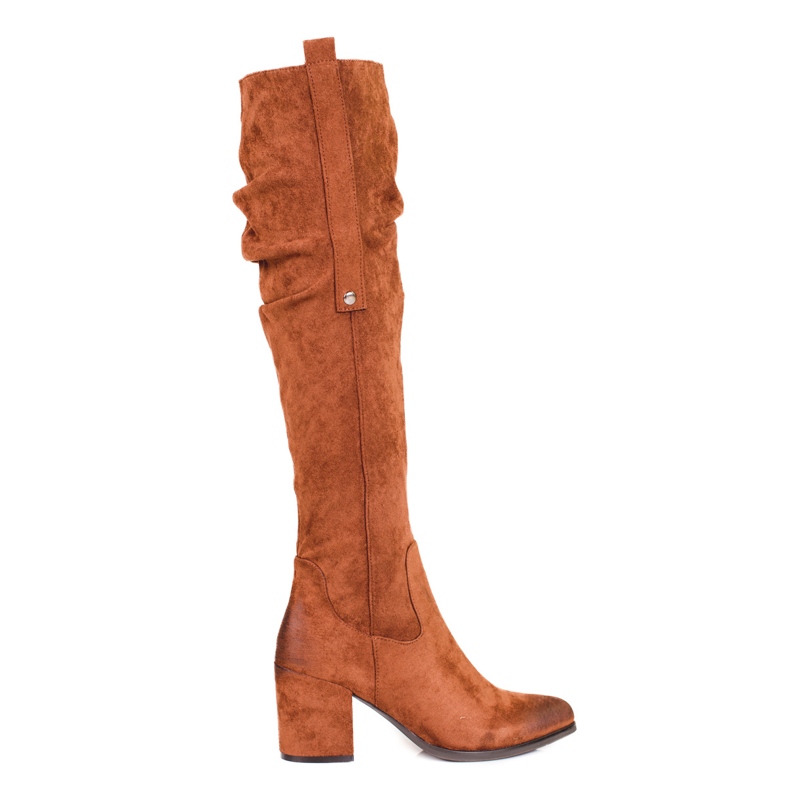 Stivale Shelovet da donna in camoscio marrone