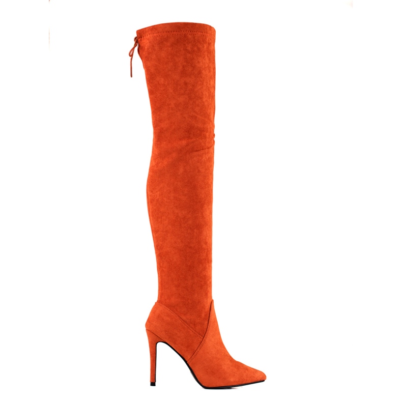 Small Swan Moschettieri da donna su tacco Shelovet arancia