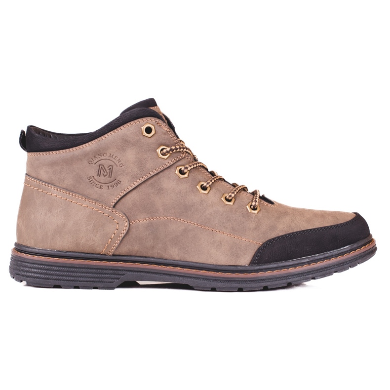 Stivali alti da uomo Shelovet beige marrone