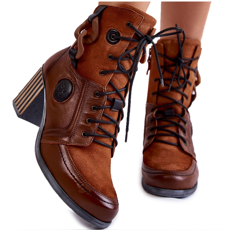 Stivali da donna in pelle Maciejka 05599-29 Marrone