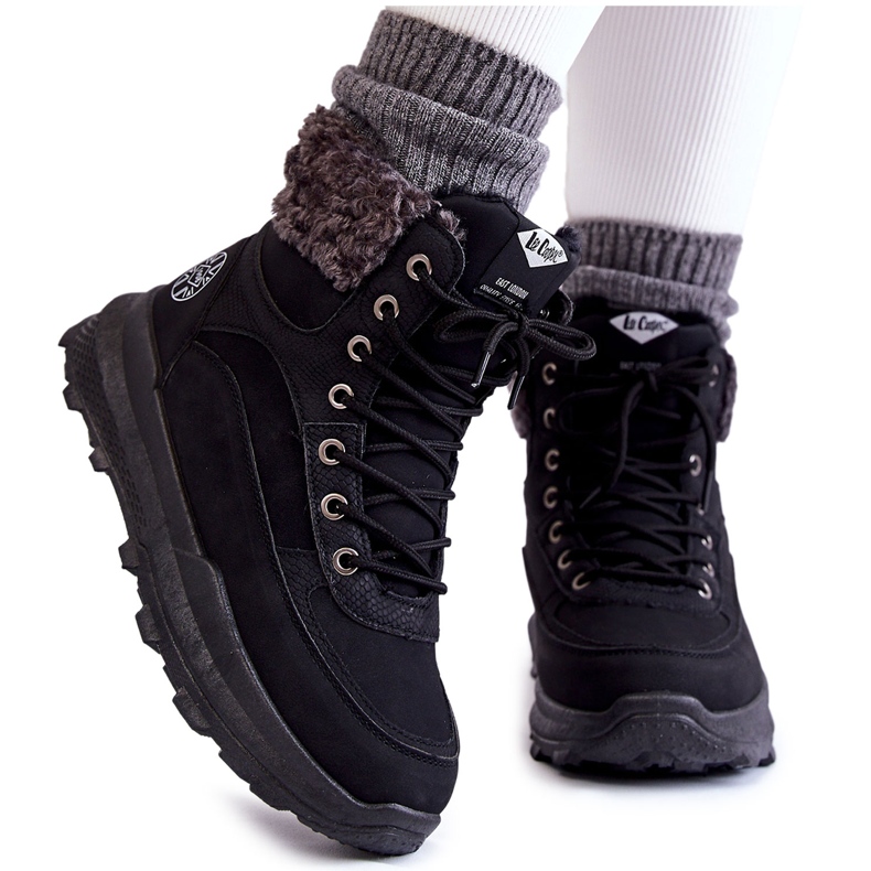 Stivali caldi neri Lee Cooper LCJ-22-44-1362 nero