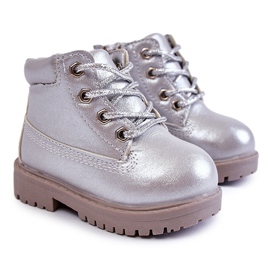 Stivali Trappers per bambini con cerniera Silver Dexter argento