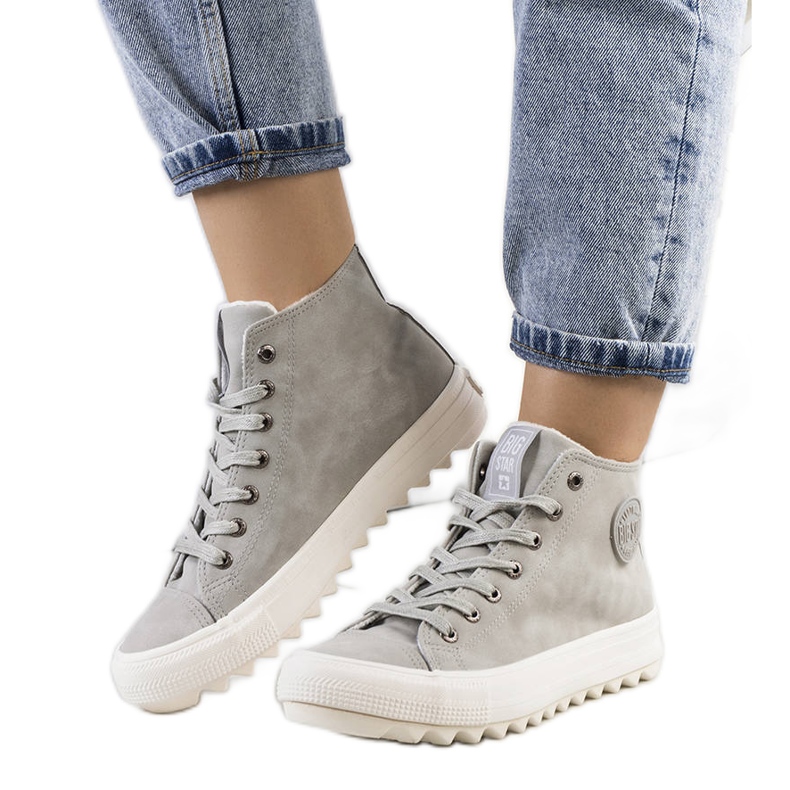 Sneakers grigie isolate Big Star EE274114 grigio