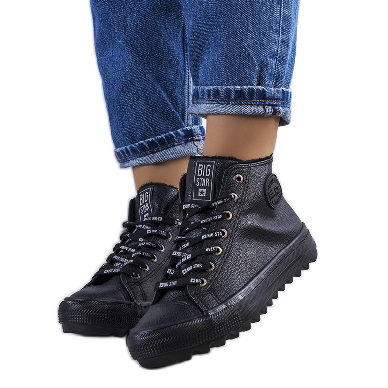 Sneakers nere isolate Big Star EE274110 nero