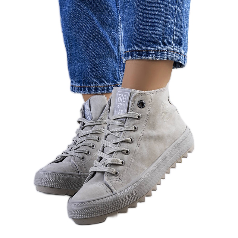 Sneakers isolate grigie Big Star GG274070 grigio