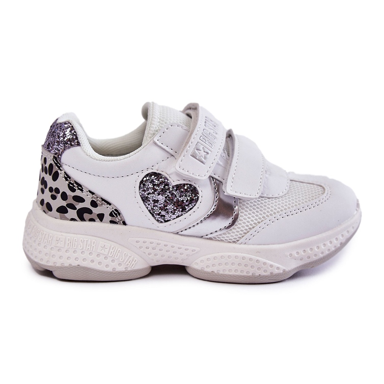 Scarpe sportive per bambini con velcro Big Star KK374022 White bianca