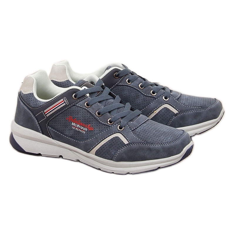 Scarpe sportive casual da uomo blu navy McBraun