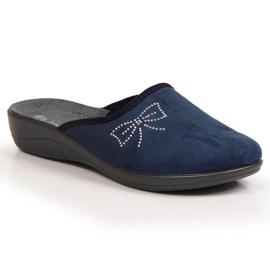 Comode ciabatte da donna Inblu velour blu navy