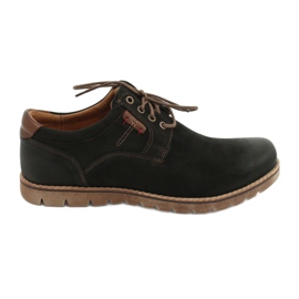 Scarpe stringate casual Riko 761 da uomo, nere nero