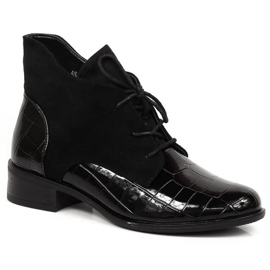 Stivali stringati Jezzi W JEZ299C nero