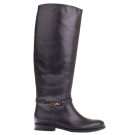 Marco Shoes Stivali classici con tomaia più ampia nero
