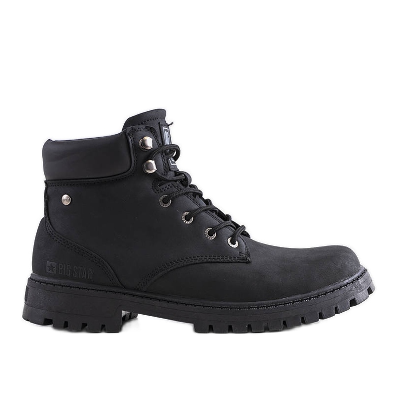 Scarponcini da trekking da uomo Big Star KK174209 neri nero