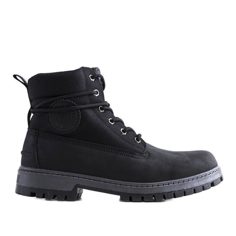 Scarponcini da trekking da uomo neri Big Star KK174206-906 nero
