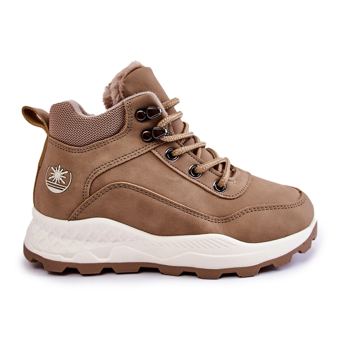 Stivali Caldi Per Bambini Trapper Beige Otto marrone