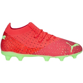 Scarpe da calcio Puma Future 3.4 FG / AG Jr 107010 03 arancia arance e rossi