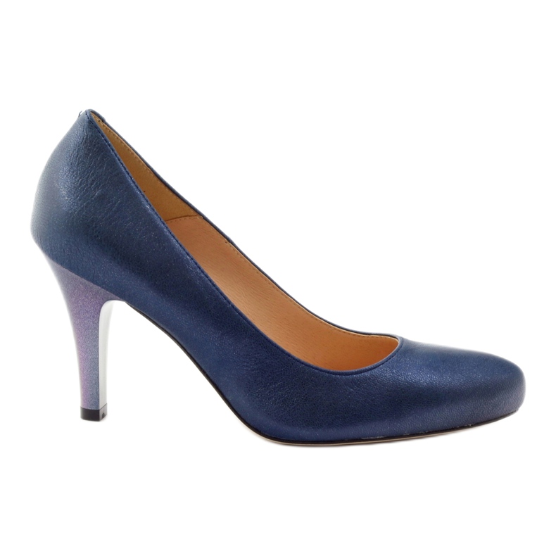 Mojo Décolleté comodi tacchi blu metallizzati multicolore