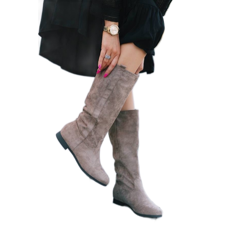 BM Stivali piatti Thelma beige