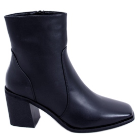 BM Stivaletti con tacco Dinah Black nero