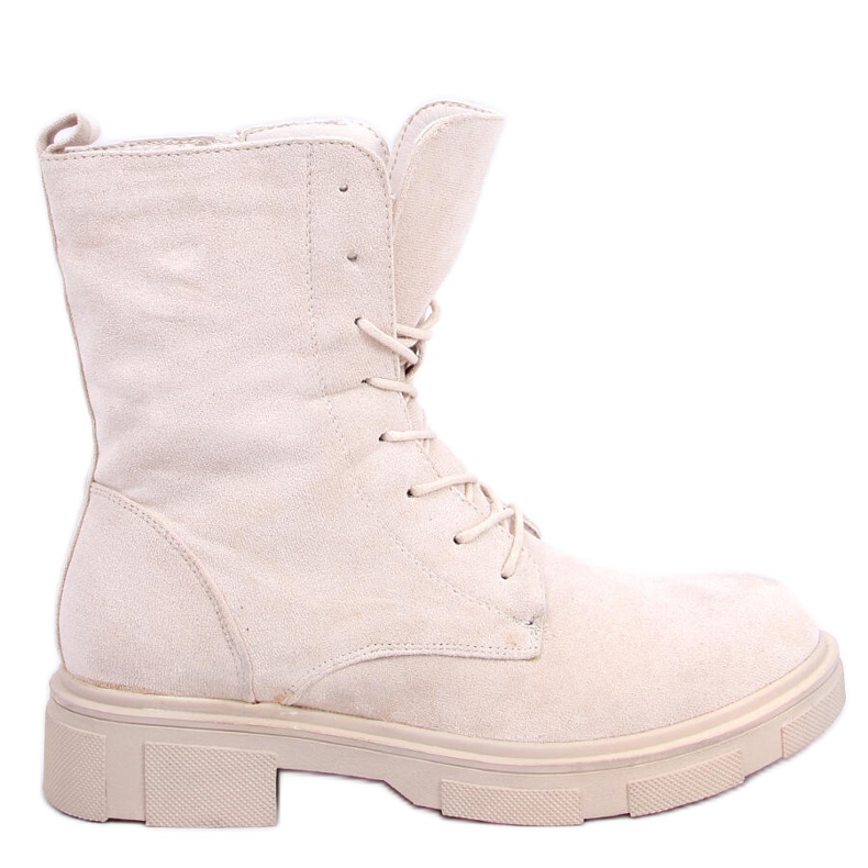 BM Stivaletti in camoscio con lacci Lavey Beige