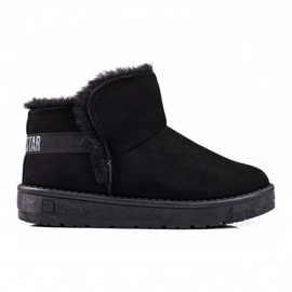 Doposci da donna corti in camoscio nero Big Star KK274622