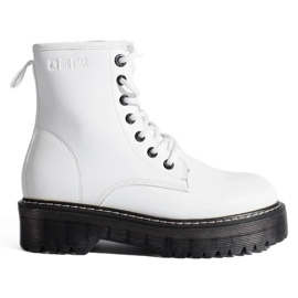 Stivali stringati da donna bianchi Big Star KK274536 bianco