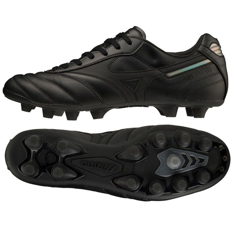 Scarpe da calcio Mizuno Morelia Ii Elite Md M P1GA221260 nero nero