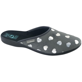 Ciabatte Da Donna Con Cuori BIO Adanex 27938 Grigie grigio