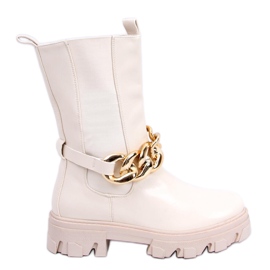 BM Stivaletti Chelsea alti Parade Beige