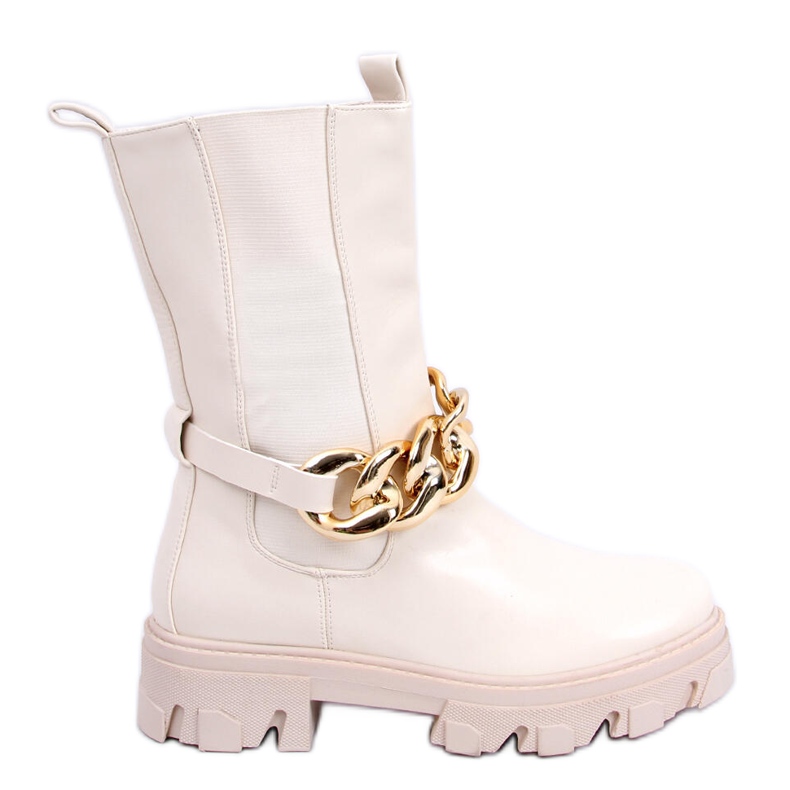 BM Stivaletti Chelsea alti Parade Beige