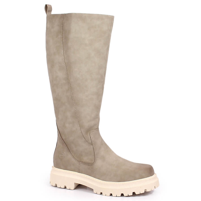 Comodi stivali da donna beige isolati Bugatti KK253065