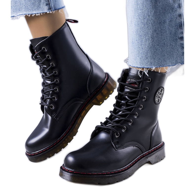 Stivali neri isolati LCJ-22-31-1437LA Lee Cooper nero
