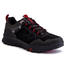Scarpe da trekking basse da uomo Memory Foam Big Star KK174126 nere nero