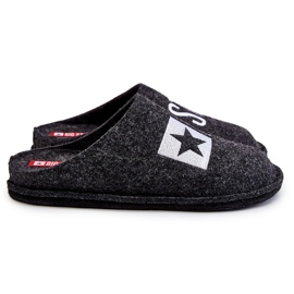 Pantofole da uomo classiche Big Star KK176003 nere nero