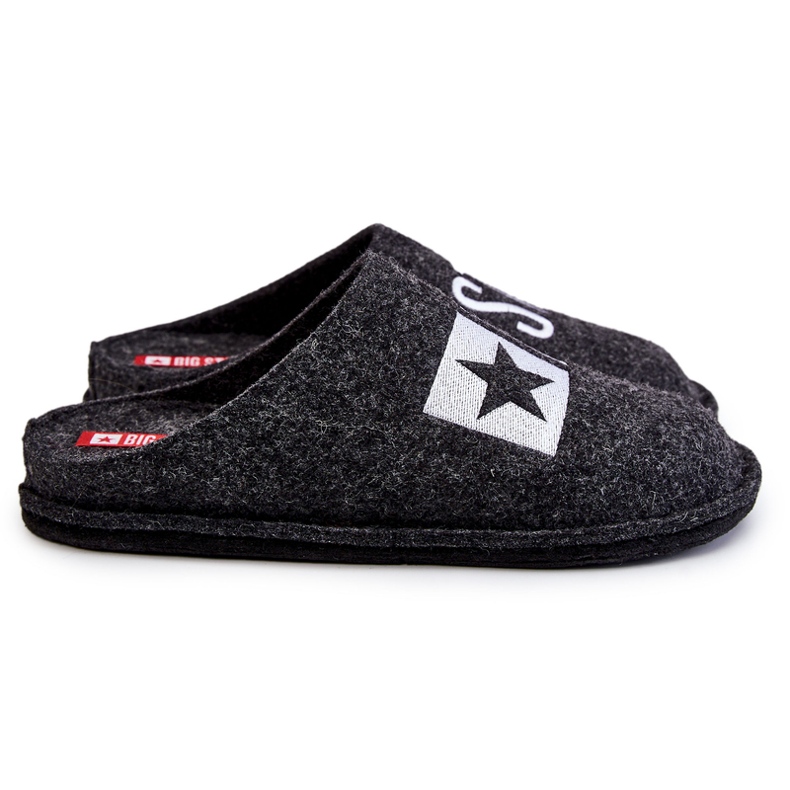 Pantofole da uomo classiche Big Star KK176003 nere nero