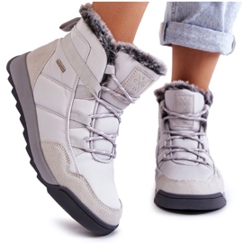 Stivali da neve isolati da donna Cross Jeans KK2R4015C Grigio