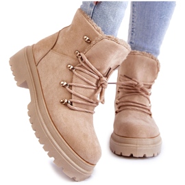 Stivali in camoscio da donna Beige Bellita Trappers