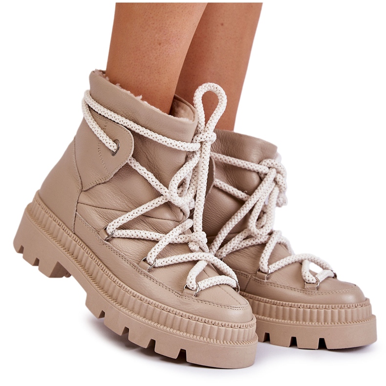 FILIPCZYK Stivali da neve alla moda da donna Beige Kallen