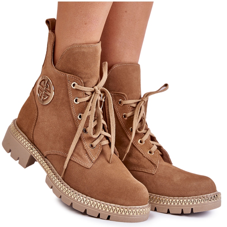 FILIPCZYK Stivali isolati da donna con cerniera Camel Sinem beige
