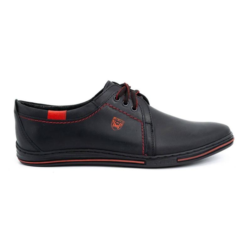 Polbut Scarpe in pelle da uomo 343 nere nero