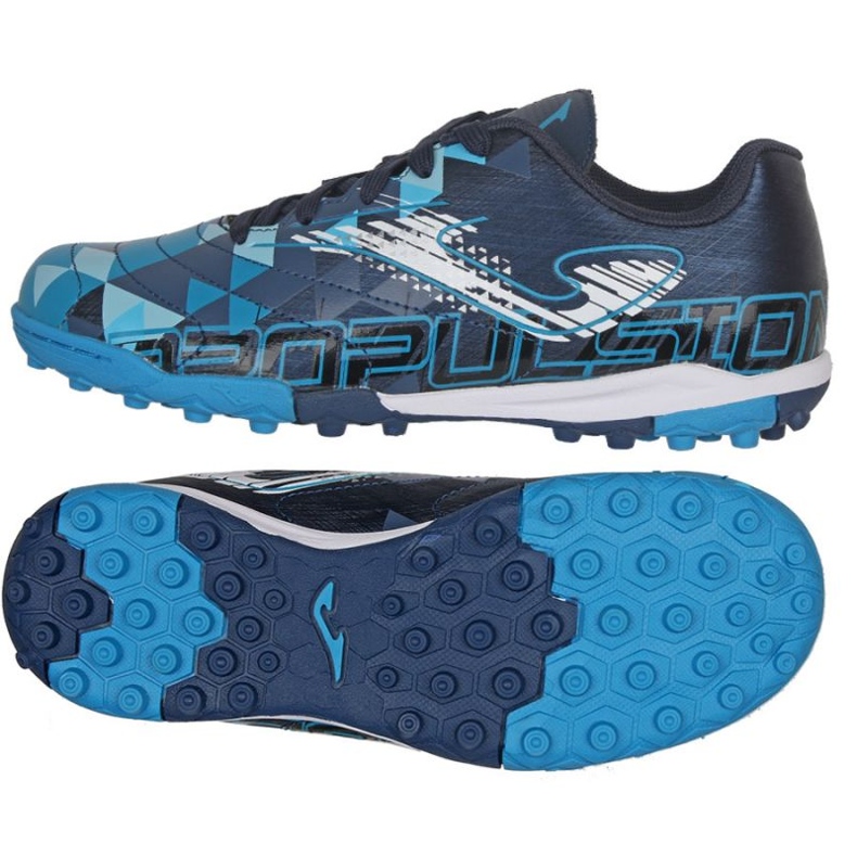 Scarpe da calcio Joma Propulsion 2203 Fg Jr PRJW2203TF blu blu e blu navy
