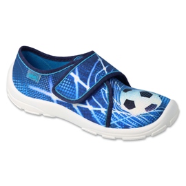 BEFADO S.A. Pantofole per bambini Befado 974Y312 blu con pallone