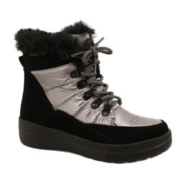 Caprice Stivali da neve femminile impermeabile 9-26240-29 032 Black/Taupe nero