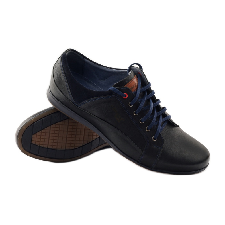 Scarpe sportive da uomo Nikopol 1568 nere blu navy nero
