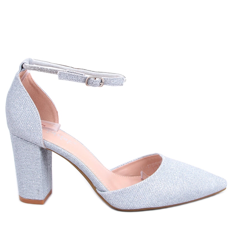 PA1 Décolleté formali sul montante Orchid Silver d'argento grigio