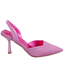 Décolleté Dolls Fucsia con tacco aperto rosa
