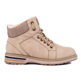 Stivali isolanti beige da donna