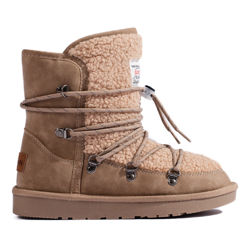 Caldi scarponi da neve da donna shelovet beige
