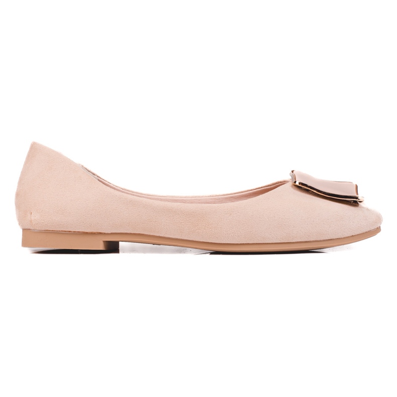Ballerine in camoscio beige