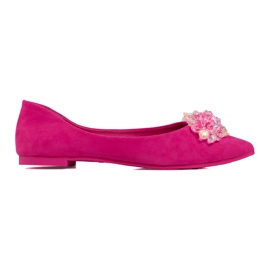 Ballerine da donna con cristalli shelovet rosa